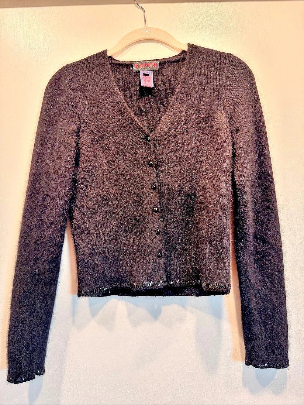 Ralph Lauren Black V-Neck Cardigan Size Small